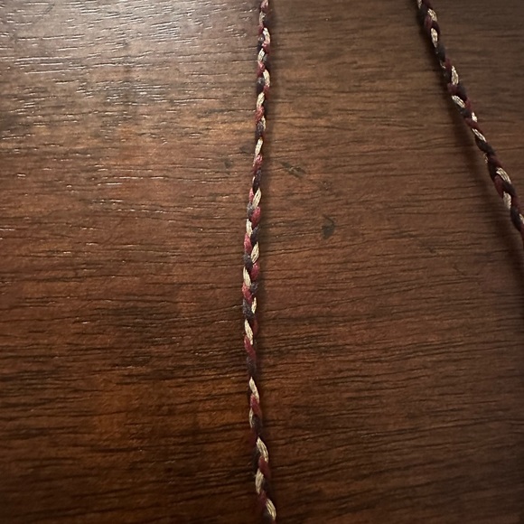 Alex & Ani braided cord and 925 gold plated chain station necklace - Picture 4 of 4